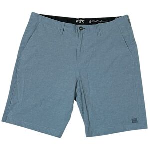 Billabong Men’s Flat Front Hybrid Shorts Blue Logo 38in